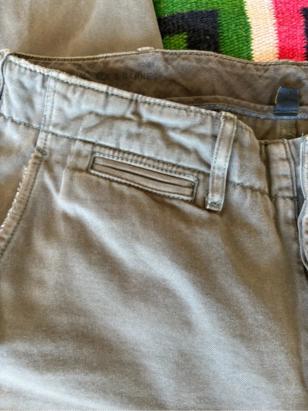 J. Crew Wallace and Barnes Selvedge Olive Green Officer Chinos